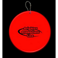 2 1/2" Red Plastic Medallion Badge